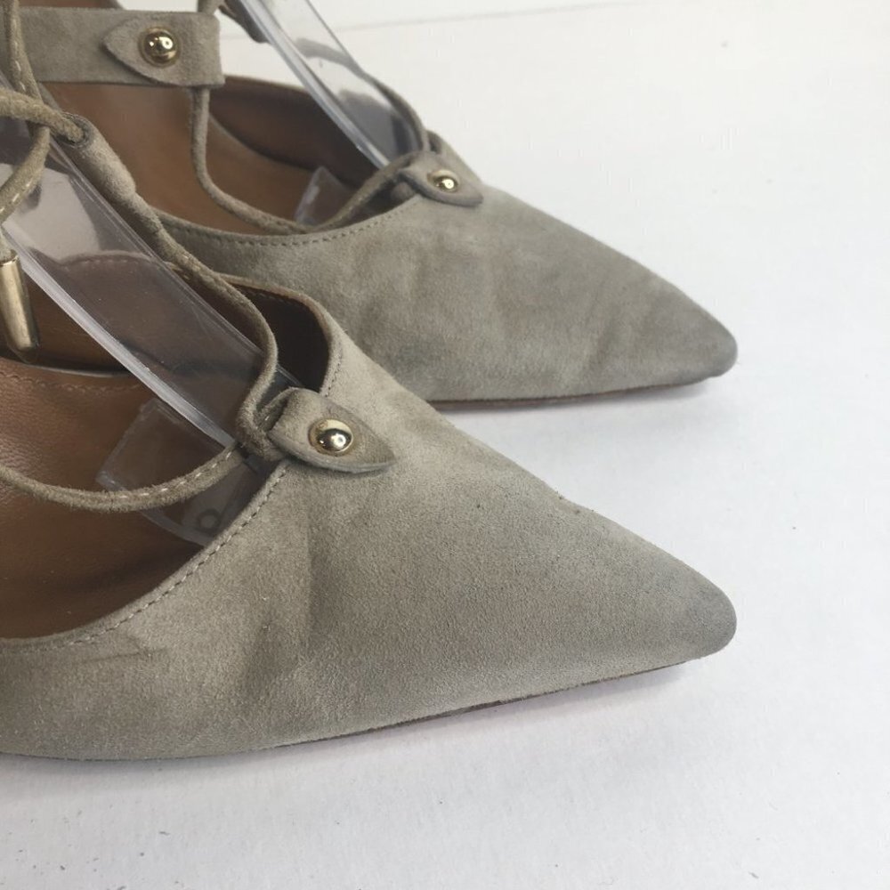 Aquazzura Suede Lace-Up Pumps Size 38 - Picture 4 of 10